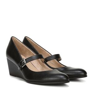 SOUL Naturalizer Black Mary Jane Wedge Heels